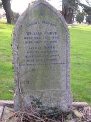 Williams and Emma Turle's grave in Bishops Hull Cemetry